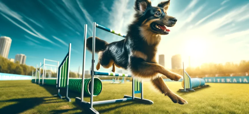 Спортивные занятия с собакой